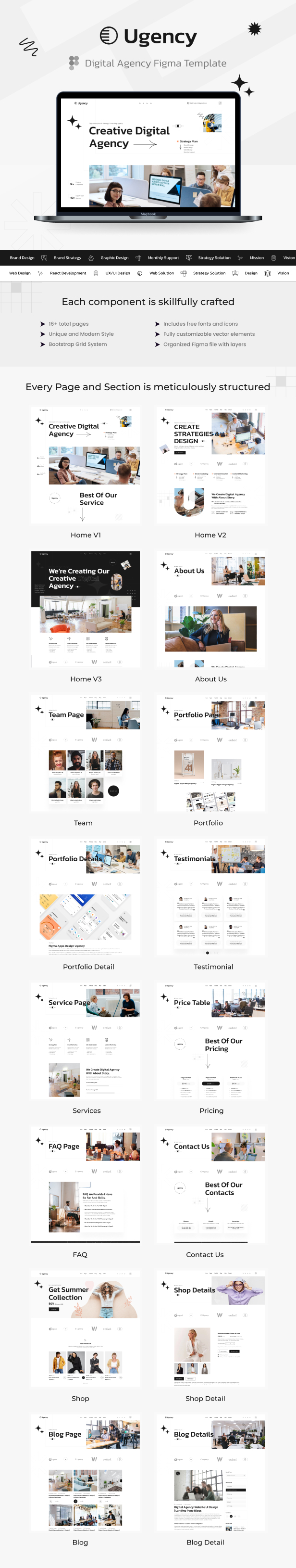 Ugency - Digital Agency Figma Template